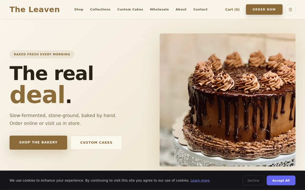 Sourdough theme preview