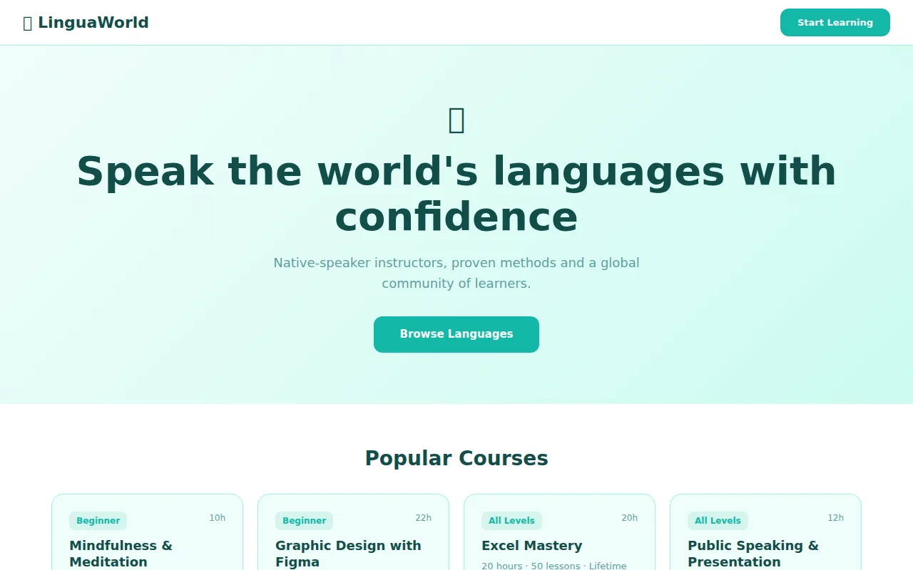 Language theme preview
