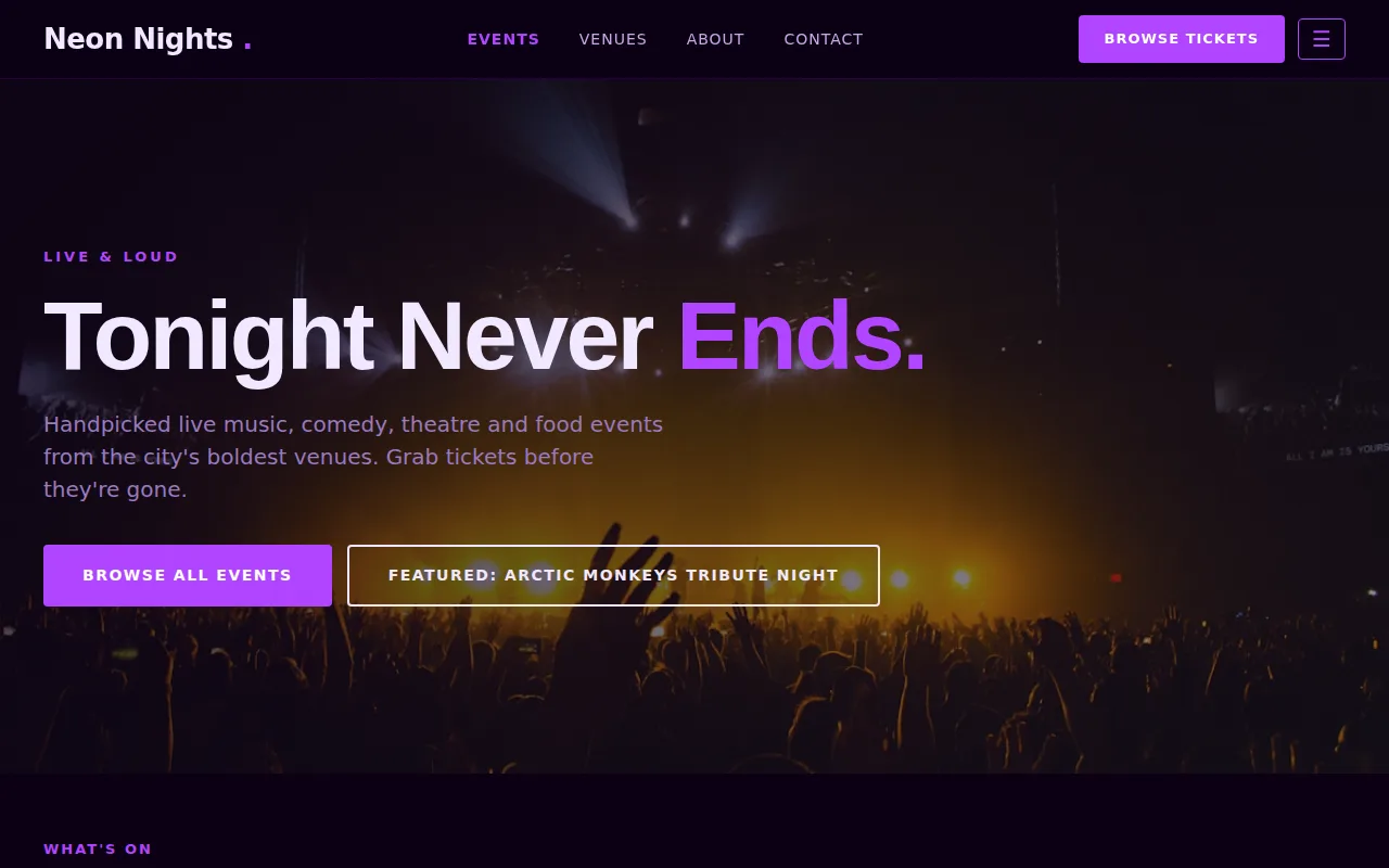 Concert theme preview